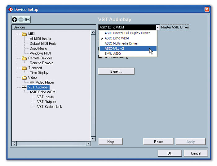 asio output unavailable