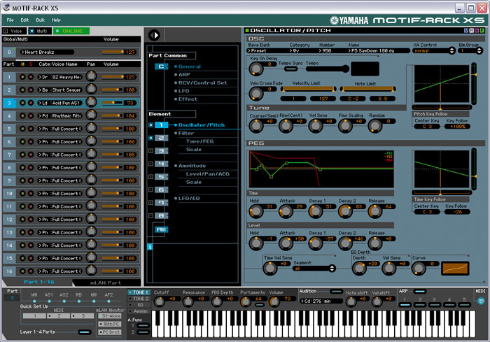 yamaha motif rack xs tone generator