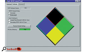 Figure 1: The supplied 20/20 Control panel tests your PC's likely multitrack capability. Mine, as you can see here, rated 'High'.