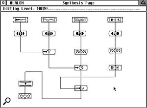 Avalon's synthesis page offered a wide range of synthesis features, including some (such as Karplus‑Strong Synthesis) which are rare even on modern software synths.