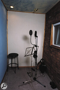 Neil's live room: all acoustic recording is done using the AKG C3000 mic.