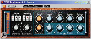 The basic Neon VST Instrument is included with the update, and provides up to 16 voices, each with two oscillators, a filter, and amplifier section.