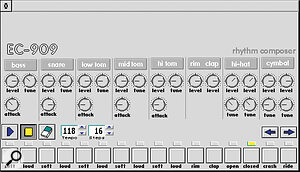 Electronic Cow get the look right with their EC909 TR909 emulator.