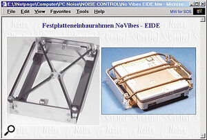 The NoVibes shockmounts from Noise Control can reduce hard‑drive noise.