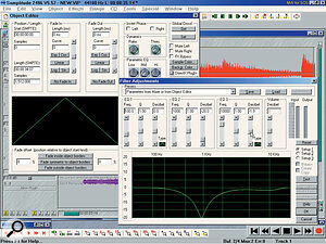 The Object Editor provides a huge amount of control over individual Objects, with a built‑in compressor and 3‑band parametric EQ, and even the ability to treat them with any of your DirectX plug‑ins.