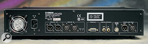 The CDR1000 has plenty of I/O options, with balanced, switchable‑sensitivity analogue ins and outs on XLRs, and digital I/O in co‑axial and AES‑EBU formats.