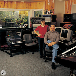 Eric and Lorey Persing in the Spectrasonics studio.