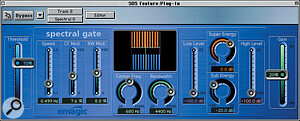 Emagic's Spectral Gate plug‑in, bundled with Logic Audio, is one of the weirdest filter‑based effects you can currently lay your hands on.