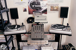 The DJ area, where most of Ukgaragefm's streaming radio shows are recorded.