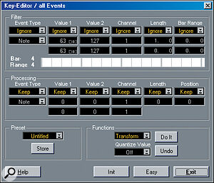 Screen 5: Expert Mode adds two extra columns and a graphical interface to the Logical Edit window.