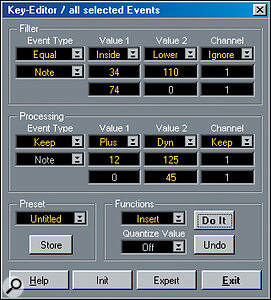 Screen 4: Dyn can be used to generate a 'ramp' of, for instance, steadily increasing or decreasing velocities across a selected Part.