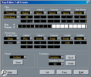 Screen 6: The Bar Range options in Expert Mode allow you to filter (and hence process) only data that occurs in a selected area of each bar — here, for example, in the second half.