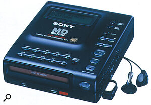 Portable digital recorders, such as this personal Minidisc unit, are great for collecting new material for sampling, and you can now pick them up at bargain prices.