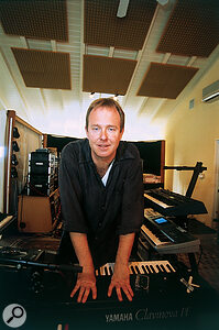 Rick Nowels, who finished off the production of 'Here With Me', in his Los Angeles studio.