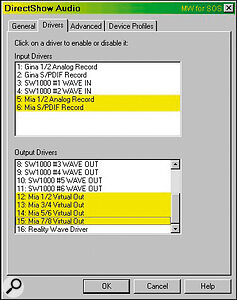 Well, here they are. The Mia's eight virtual outputs are not unusual in themselves, but with 24/96 capability are previously unheard of in a product at this price.