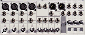 All the audio socketry of the VM88, with the exception of the digital I/O, is layed out at the top of the front panel for easy access.