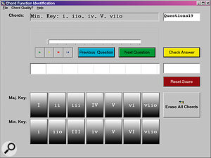 When it comes to ear training, this is not the pick of the crop. But the chord sequencing option comes closest to teaching you how to listen closely to real music and pick it apart.