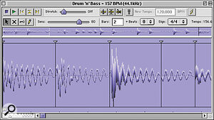 Propellerheads' Recycle can be used to extract groove timing data for use with hardware sequencers.