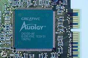 The Audigy card is based around a new chip designed by Creative Labs subsidiary Emu.