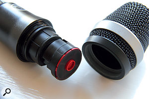 The wireless mics included in the Vocal Set are fitted with AKG's D5 dynamic capsules.