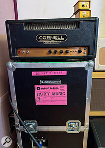 In order to keep the stage sound as quiet as possible, Phil’s guitar amp was connected to an isolation cabinet, which was miked up with a Shure SM57.