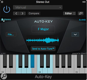 Auto‑Key is a separate plug‑in that can detect the key of your song and inform Auto‑Tune.