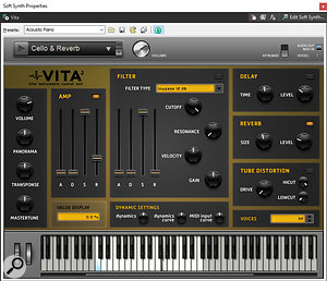 Vita 2 is an effective sample playback instrument.