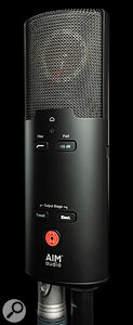 The more affordable, cardioid‑only Essence retains the switchable output stage that is Aim Audio’s hallmark.