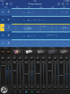 A Gadget song. The mixer can be folded away so you can access more scenes at once.