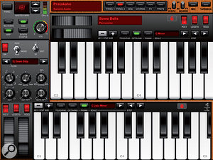 Magellan lets you play two patches on two keyboards at once, each with their own arpeggiator.