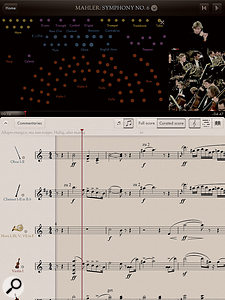 The Orchestra's highly configurable interface allows you to follow the score whilst keeping an eye on the conductor and the musicians.