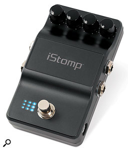 The iStomp has broadly the same footprint as a normal guitar pedal, although the body is a little shallower. 