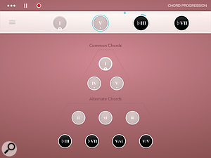 Rhythm’s Chord page is the starting point for a  new composition.