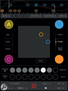 Record filter changes Kaoss Pad-style — for as many tracks as you want.