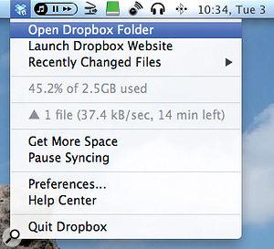 Dropbox integrates into the Mac Finder at least as smoothly as Apple's iDisk did.