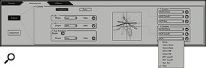 Above: The Galaxy modulation matrix is capable of generating some very complex sounds, yet rejoices in a particularly simple graphic interface.