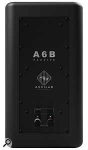 Being a passive monitor, there’s not much happening on the back panel. However, AsciLab plan to release an active version of the A6B in the future.