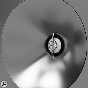 The A6B’s waveguide is unusual in that, as well as affecting the tweeter’s sensitivity and dispersion, it has been designed to mitigate cabinet‑edge diffraction.