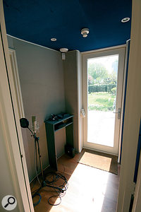 The vocal booth in Van Buuren's new studio: increasingly, he is working with vocalists to develop new material.