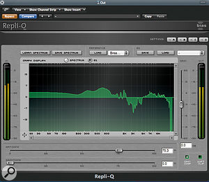 Repli-Q allows you to impose the frequency profile of one track on another. 