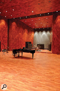 The stunning Studio 1 live room can accommodate a full orchestra with ease.