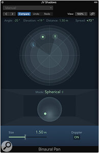 Logic Pro X’s binaural panner.