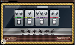 The VST Amp Rack has been overhauled and includes some new plug-ins.