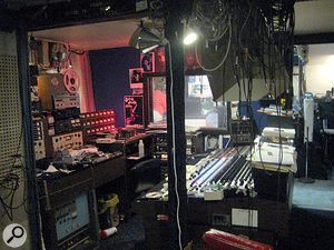 Truly a garage studio: the Cinderella Sound control room.