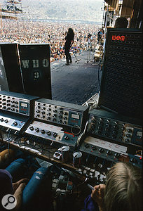 Free at the 1970 Isle Of Wight Festival, mixed on WEM Audiomasters and playing through the Who’s WEM column speakers.