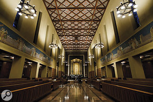 The opulent interior of St Thomas Chapel, Bastyr University, Seattle, where the choir was recorded.