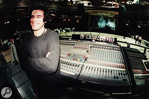 Sean Beavan during a soundcheck for a Nine Inch Nails show in 1995. 