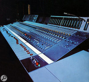 The Neve desk in Whitfield Street's Studio 3. 