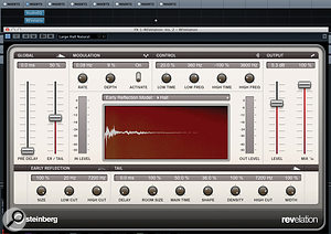 REVelation provides some excellent reverb treatments that can be used for spot effects and, because it is fairly CPU efficient, you can run multiple instances suitable for different tasks within the same project. For spot effects, you can also generally use one of the bigger hall-style presets as shown here.