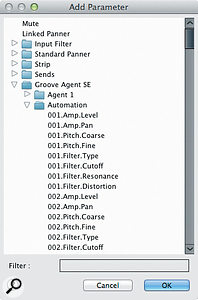 Groove Agent has lots of automation options so you can apply real-time control to parameters such as pan and pitch in your new vocal sequences. 